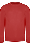 LONG SLEEVE COOL T FIRE RED